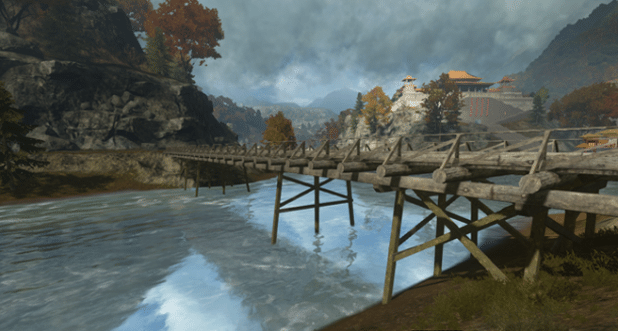 Die Brücken auf Dragon Valley können wie damals zerstört und repariert werden. 